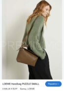 Loewe Pazzle сумка с ремешком коричневая PR470669 24