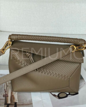 Loewe Pazzle сумка с ремешком коричневая PR470669