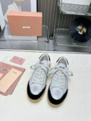 Miu Miu Bleached leather sneakers кроссовки PR864416 9