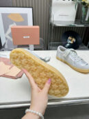 Miu Miu Bleached leather sneakers кроссовки PR292092 8