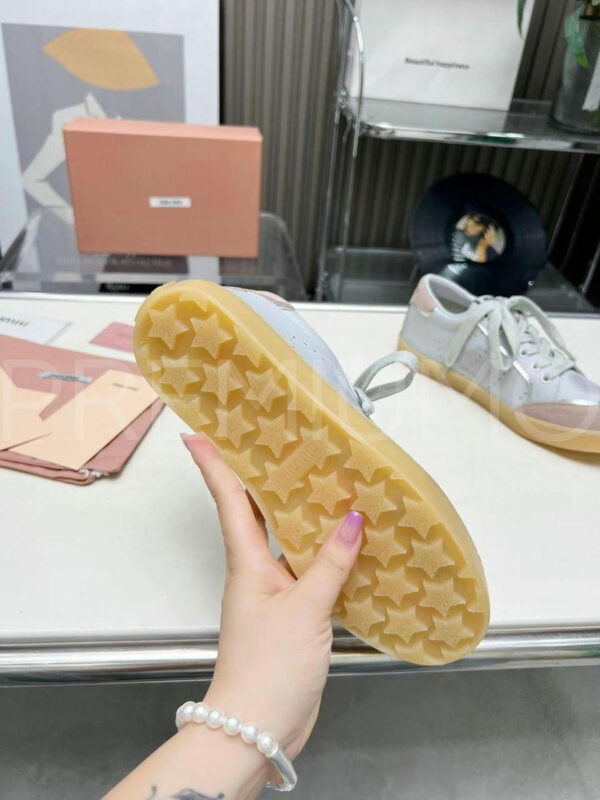 Miu Miu Bleached leather sneakers кроссовки PR604934 4