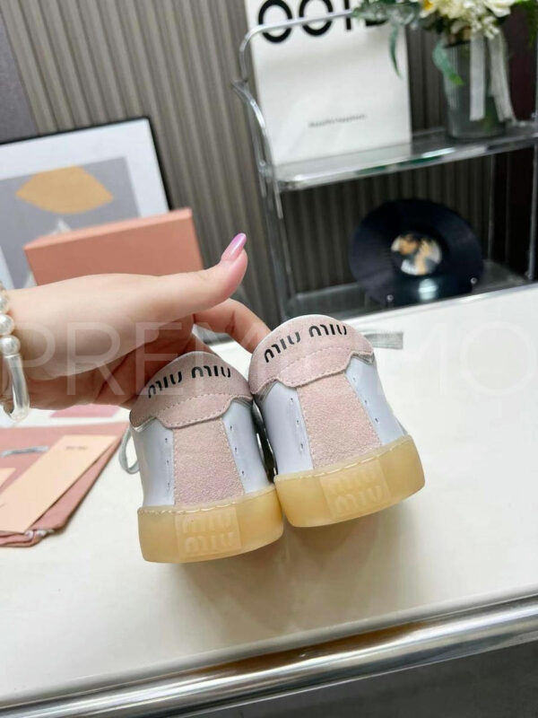 Miu Miu Bleached leather sneakers кроссовки PR604934 5