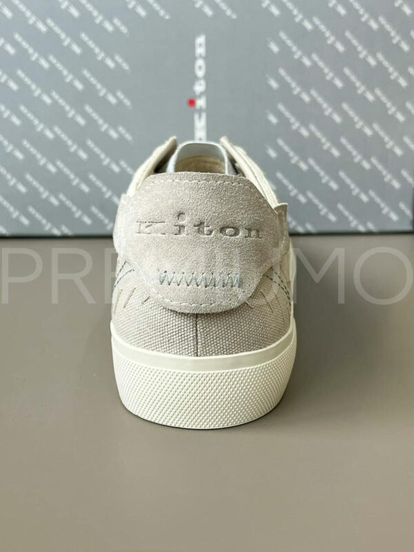 Kiton бежевые кеды PR993530 4