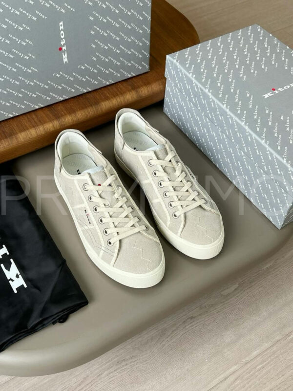 Kiton бежевые кеды PR993530