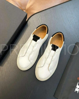 Kiton кеды кожаные белый PR155156