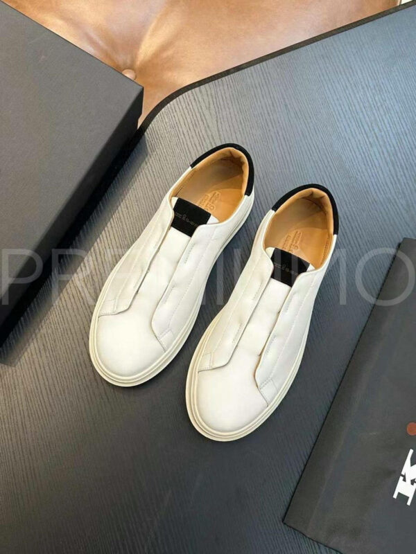 Kiton кеды кожаные белый PR155156