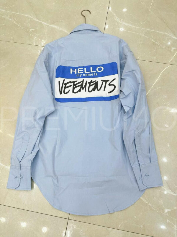 Vetements рубашка PR652779 4