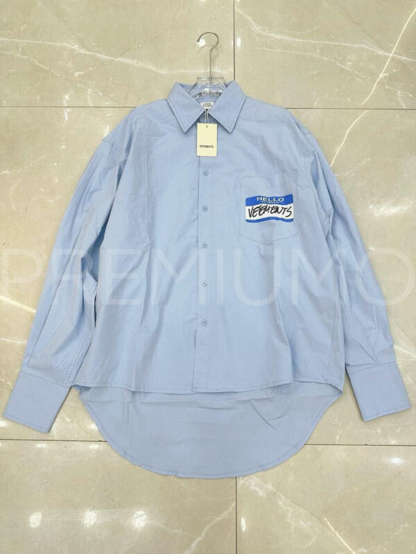 Vetements рубашка PR652779 6