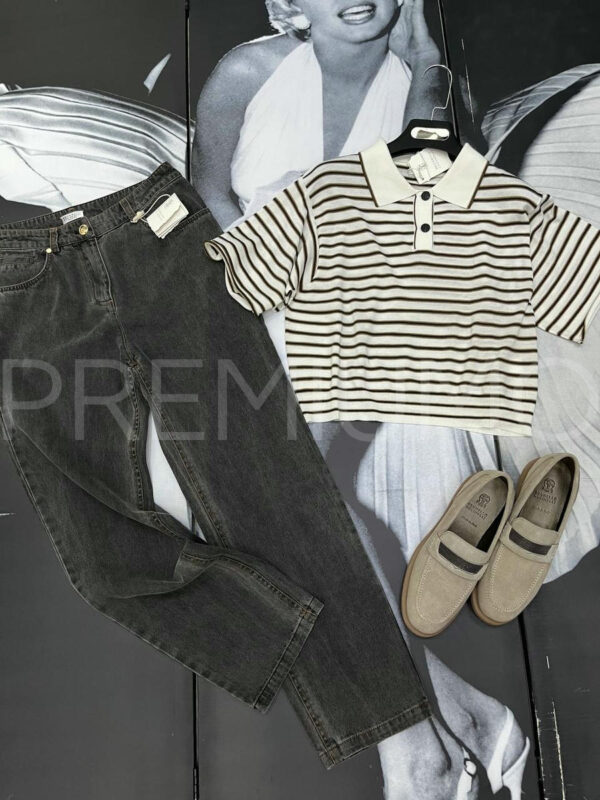 Brunello Cucinelli поло PR527138 8