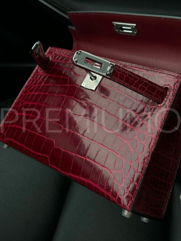 Hermes Kelly mini crocodile сумка PR644606 8