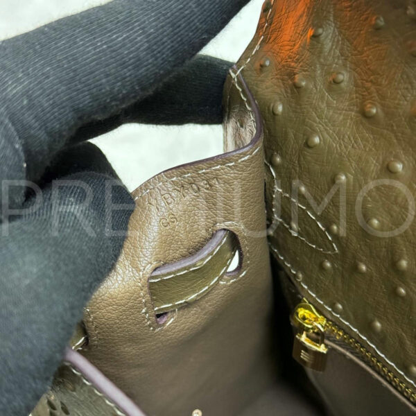 Hermes Kelly ostrich 28 сумка PR322657 7