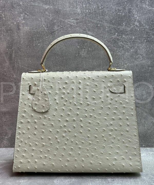 Hermes Kelly ostrich 28 сумка PR693717 6