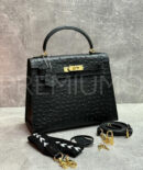Hermes Kelly ostrich 28 сумка PR946169 11
