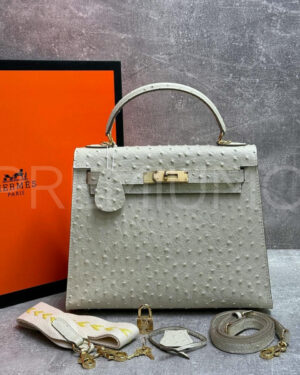 Hermes Kelly ostrich 28 сумка PR693717