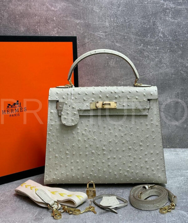 Hermes Kelly ostrich 28 сумка PR693717