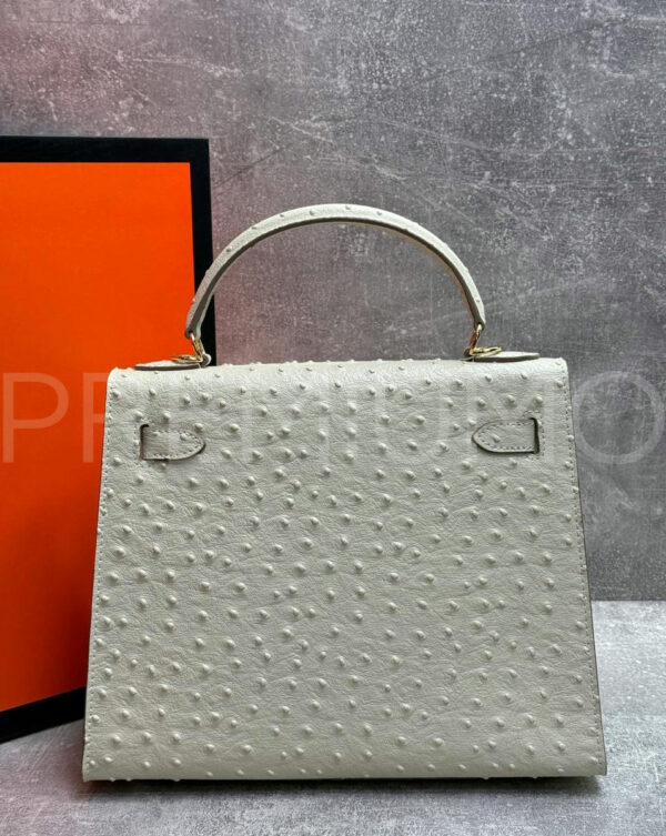 Hermes Kelly ostrich 28 сумка PR693717 2