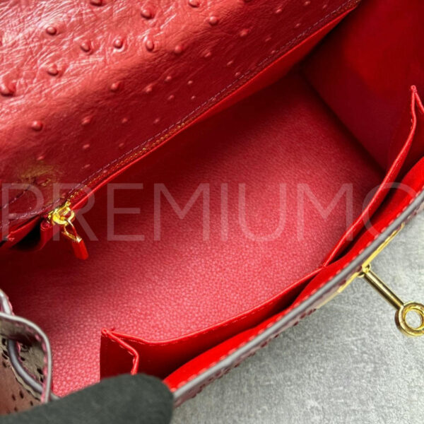 Hermes Kelly ostrich 28 сумка PR460948 5