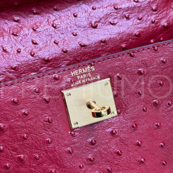 Hermes Kelly ostrich 28 сумка PR460948 4