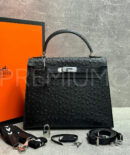 Hermes Kelly ostrich 28 сумка PR787863 8