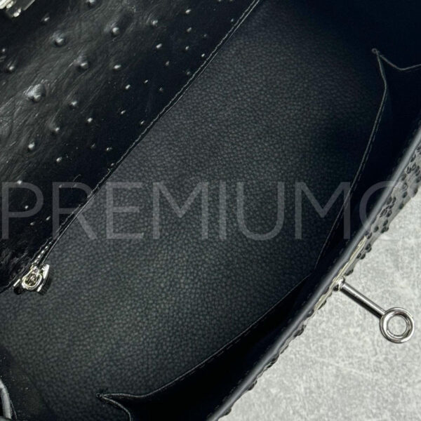 Hermes Kelly ostrich 28 сумка PR787863 5