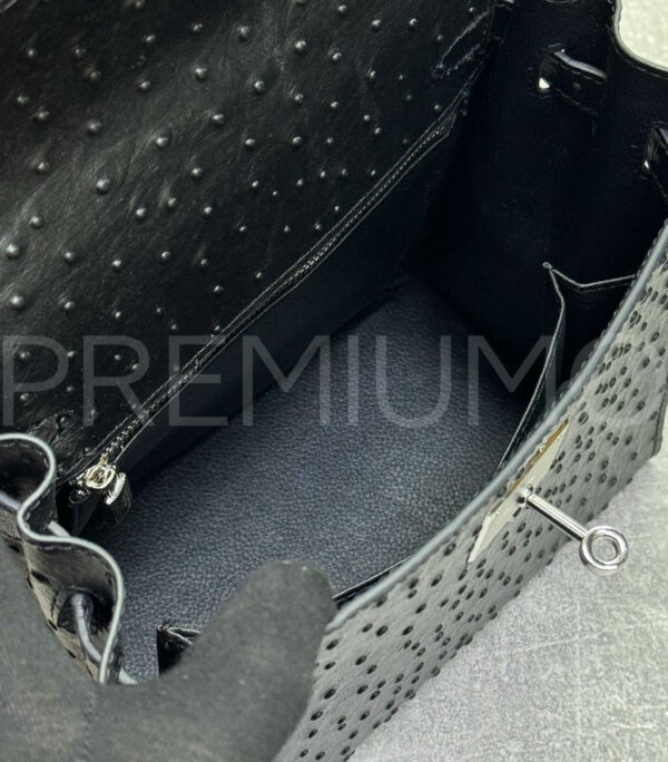 Hermes Kelly ostrich 28 сумка PR787863 6
