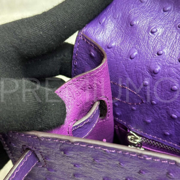Hermes Kelly ostrich 28 сумка PR448973 9