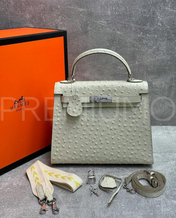 Hermes Kelly ostrich 28 сумка PR262024 3