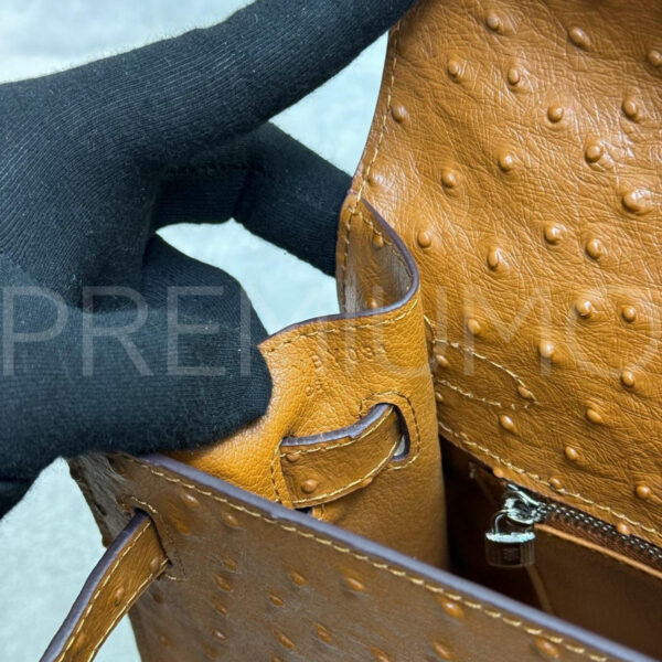 Hermes Kelly ostrich 28 сумка PR105859 9