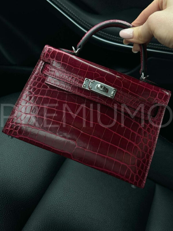 Hermes Kelly mini crocodile сумка PR644606 3