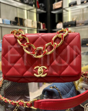 Chanel Lambskin Quilted Color Match Mini Flap сумка PR806683