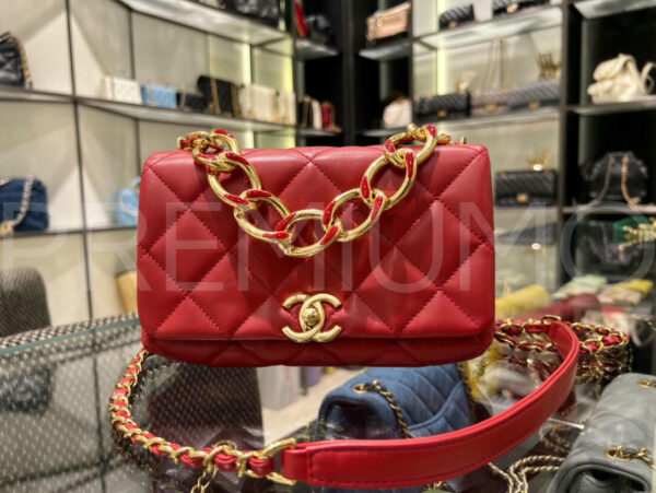 Chanel Lambskin Quilted Color Match Mini Flap сумка PR806683
