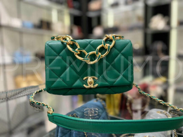 Chanel Lambskin Quilted Color Match Mini Flap сумка PR513695