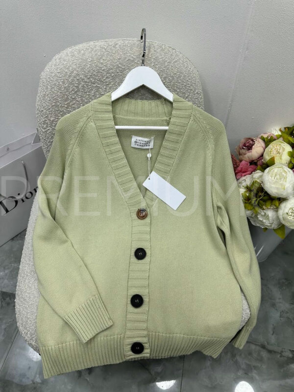 Maison Margiela кардиган оливковый PR577461