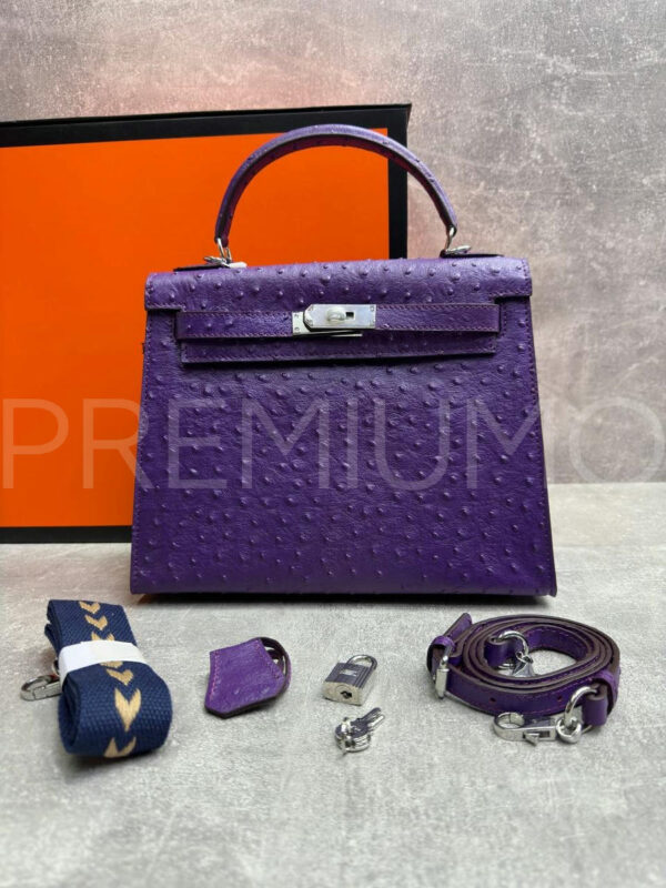 Hermes Kelly ostrich 28 сумка PR448973