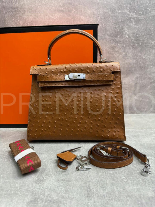 Hermes Kelly ostrich 28 сумка PR105859