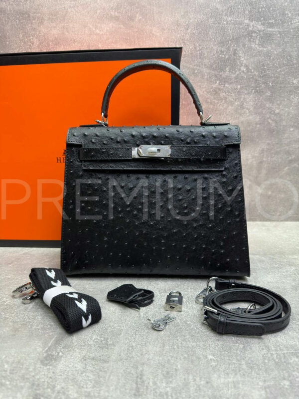 Hermes Kelly ostrich 28 сумка PR787863