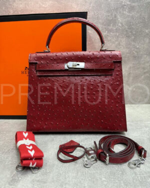 Hermes Kelly ostrich 28 сумка PR523587