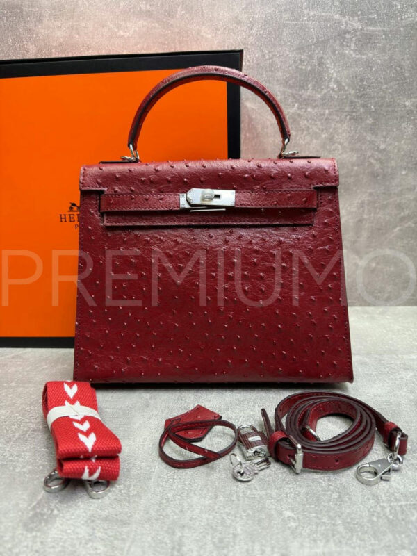 Hermes Kelly ostrich 28 сумка PR523587