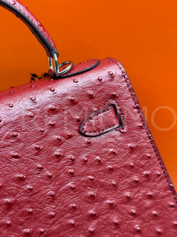 Hermes Kelly ostrich 28 сумка PR523587 7