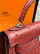 Hermes Kelly ostrich 28 сумка PR523587 21