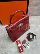 Hermes Kelly ostrich 28 сумка PR523587 17