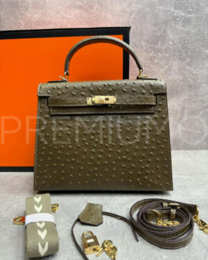 Hermes Kelly ostrich 28 сумка PR322657
