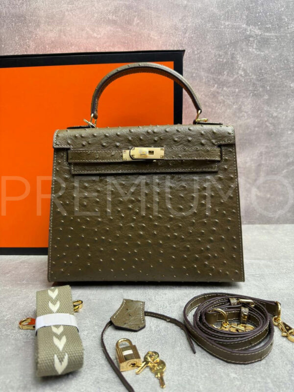 Hermes Kelly ostrich 28 сумка PR322657