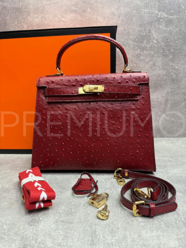 Hermes Kelly ostrich 28 сумка PR460948