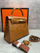 Hermes Kelly ostrich 28 сумка PR702590 18