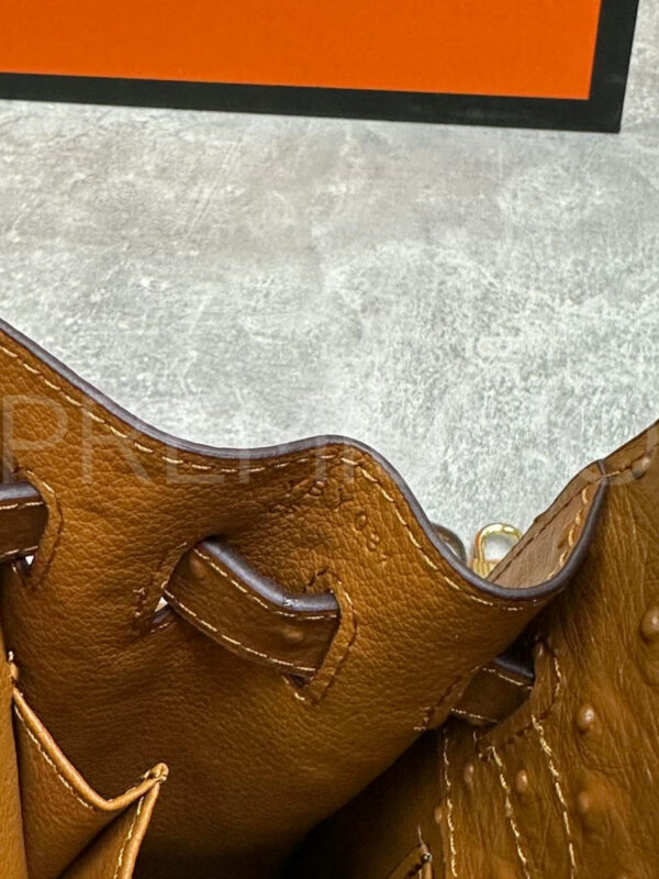 Hermes Kelly ostrich 28 сумка PR702590 13