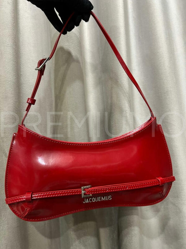 Jacquemus сумка красная лакированная PR189586