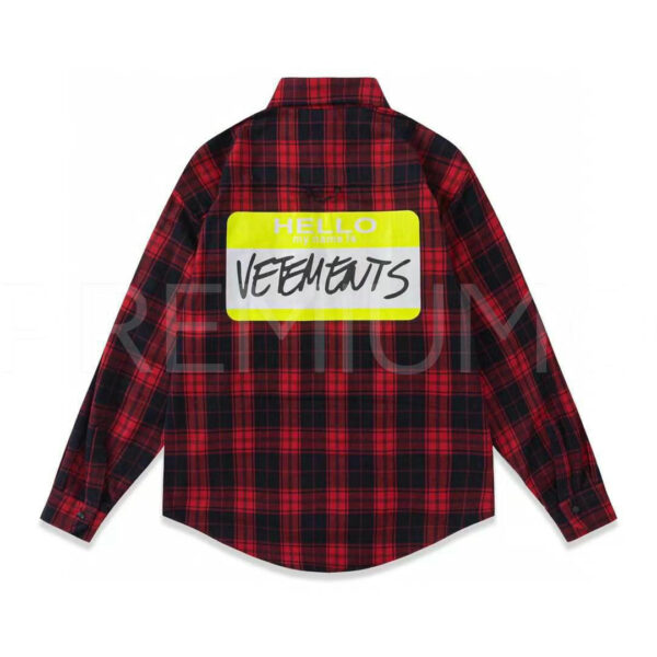 Vetements рубашка PR405507 3
