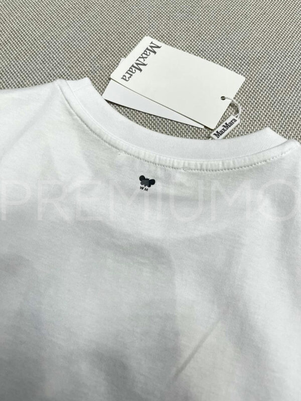Max Mara футболка белая с лого PR371837 4