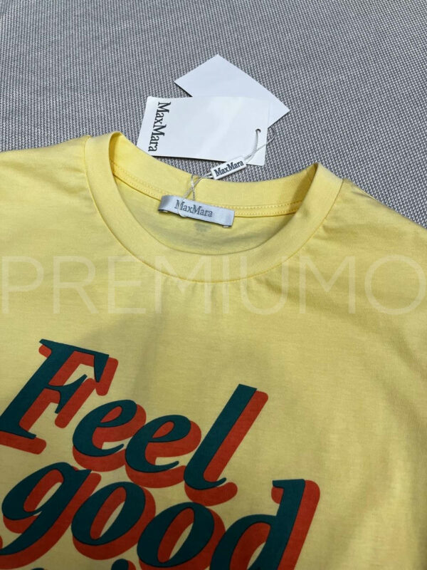 Max Mara футболка желтая трендовая PR474616 3